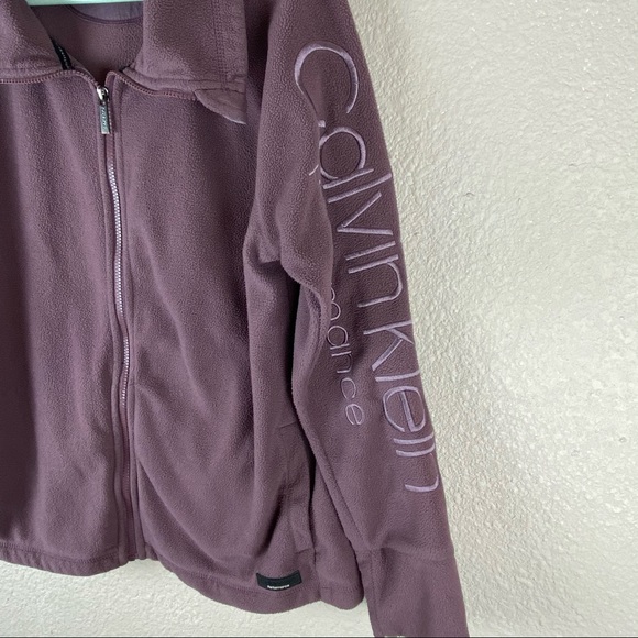 Calvin Klein Performance Fleece Zip Up Large - Picture 5 of 9